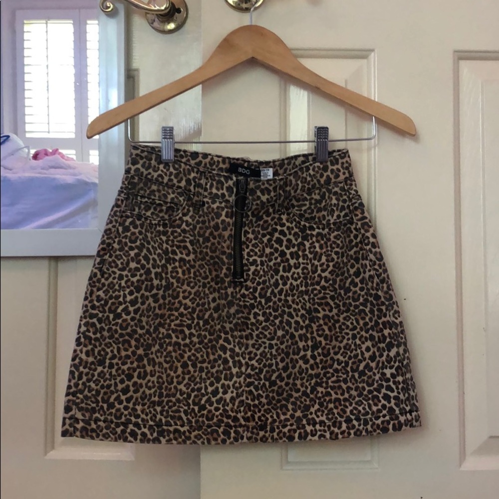 Cheetah print skirt